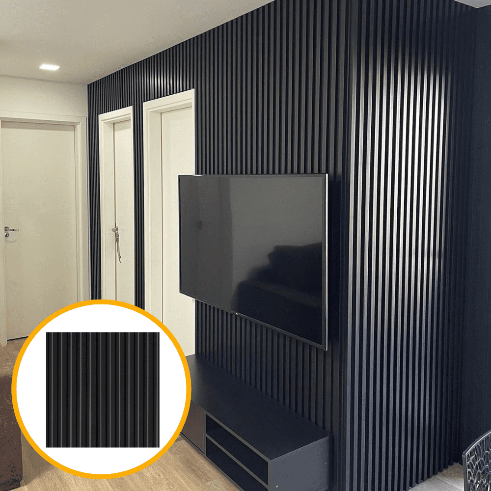 Painel Ripado 3D Wood Design (30x30cm) - KIT COM 22 PEÇAS