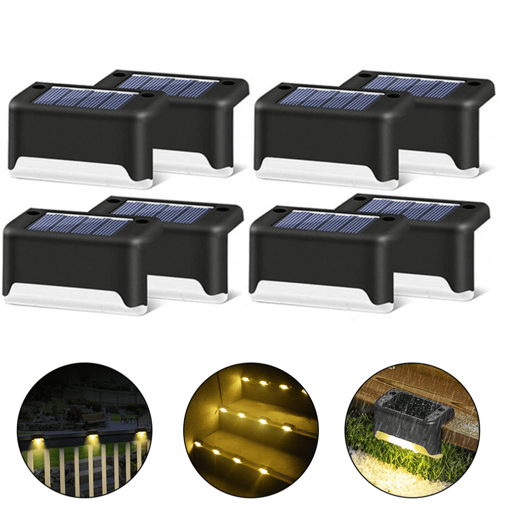 Luminária Solar Para Escada de Jardim